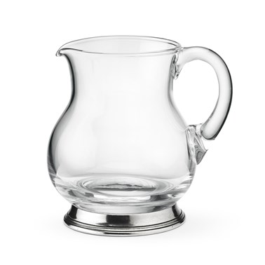 Pewter and glass pitcher Small