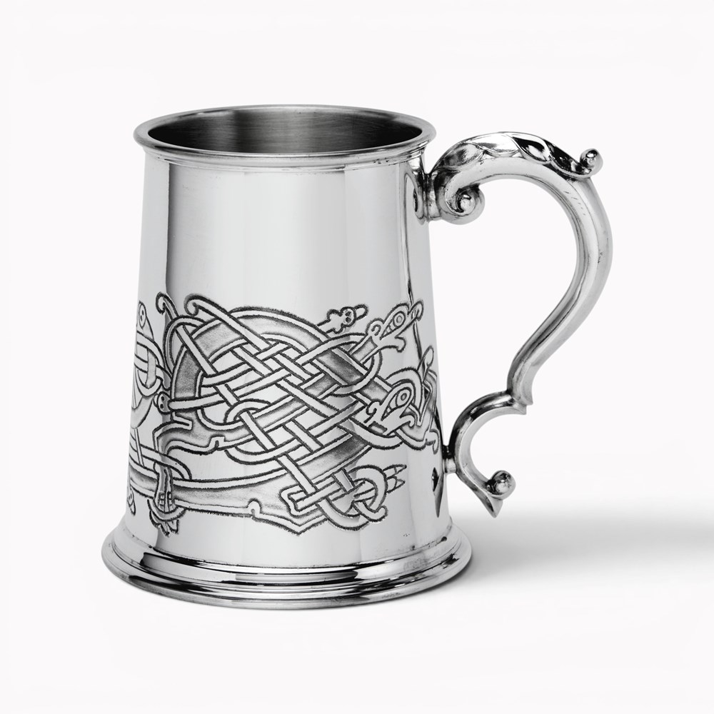Celtic Birds Pewter Tankard Celtic Birds Pewter Tankard