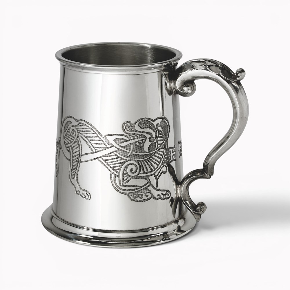 Celtic Lion Pewter Tankard Celtic Lion Pewter Tankard
