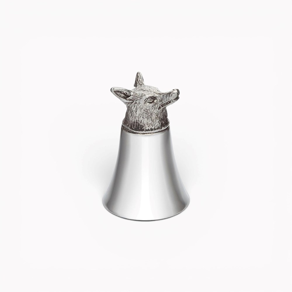 Fox Head 3oz Pewter Jigger Cup Fox Head 3oz Pewter Jigger Cup