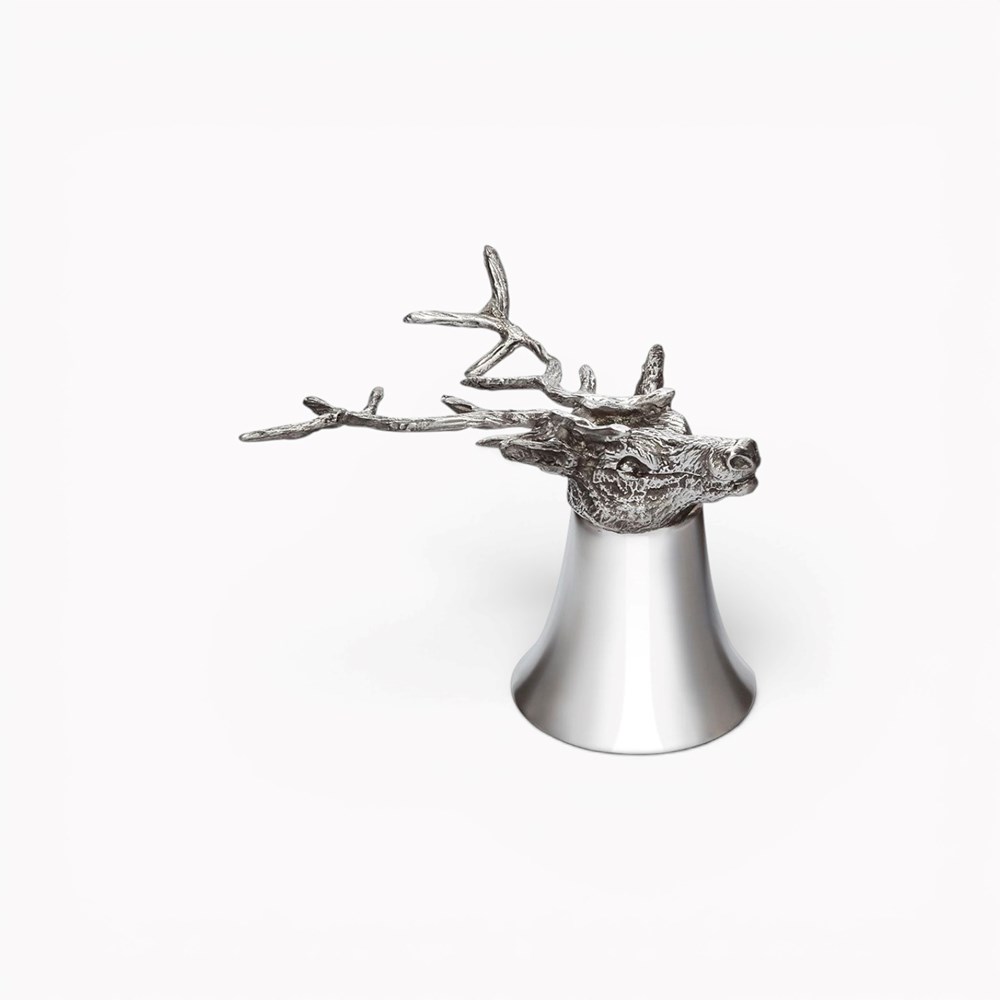 Stag Head 3oz Pewter Jigger Cup Stag Head 3oz Pewter Jigger Cup