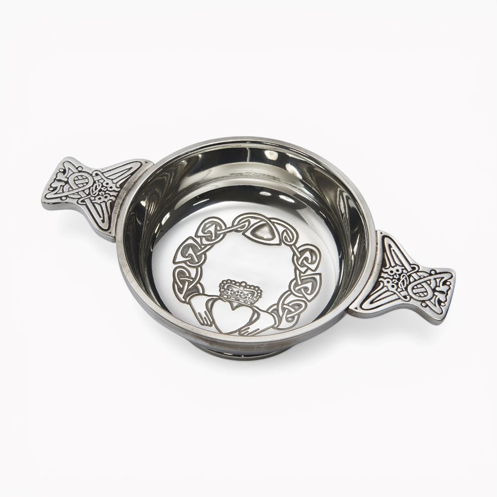 Claddagh Large Pewter Quaich Claddagh Large Pewter Quaich