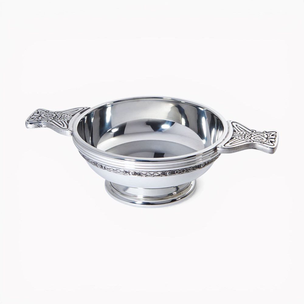 Celtic Band Large Pewter Quaich Celtic Band Large Pewter Quaich