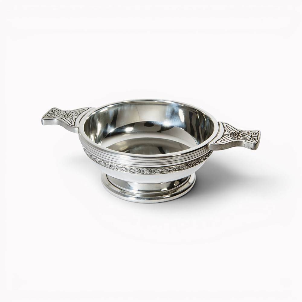 Celtic Band Medium Pewter Quaich Celtic Band Medium Pewter Quaich
