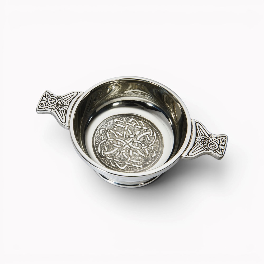 Celtic Circle Medium Pewter Quaich Celtic Circle Medium Pewter Quaich