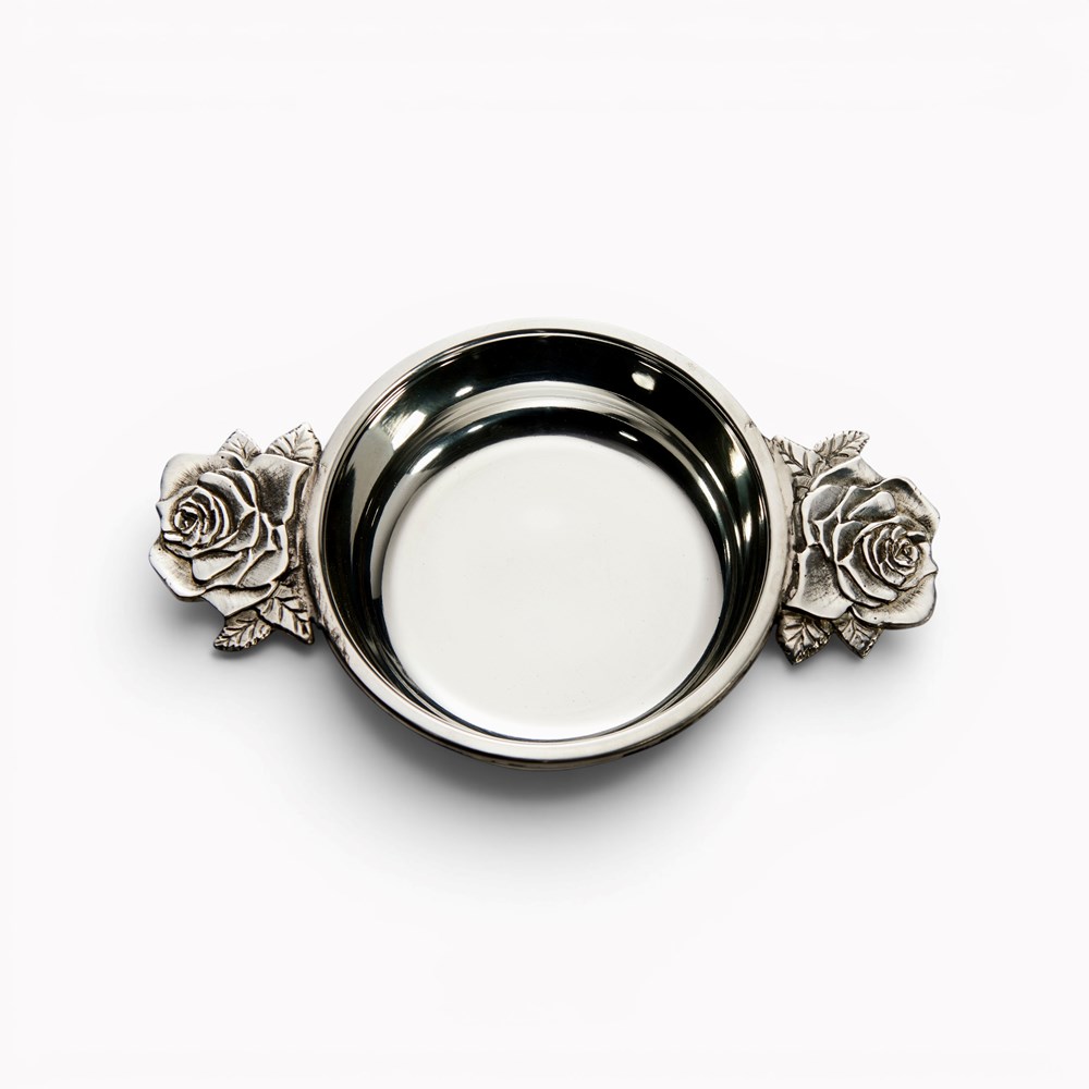 medium rose handle quaich Plain Pewter Quaich