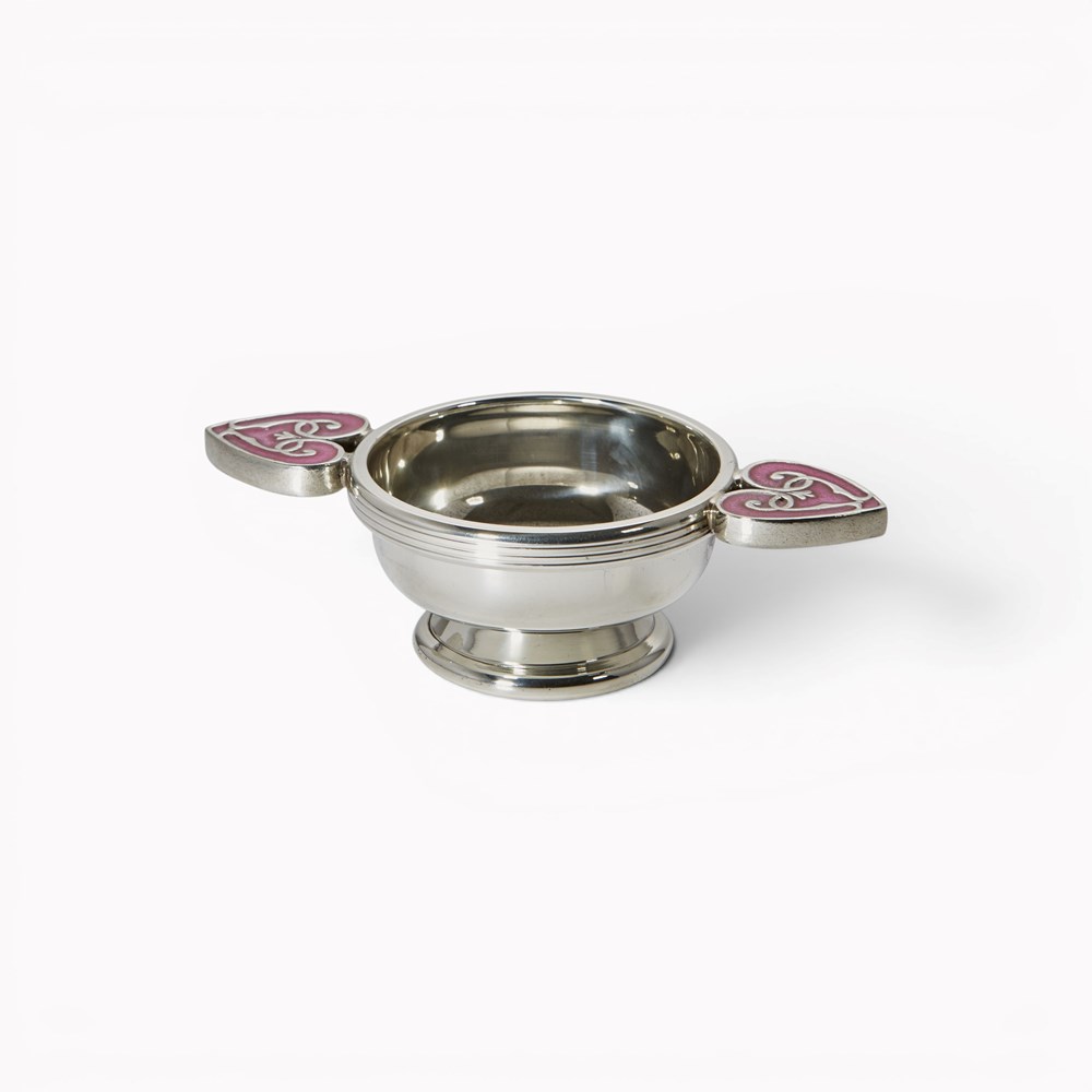 Baby Pink Heart Of The Highlands Small Quaich Baby Pink Heart Of The Highlands Small Quaich