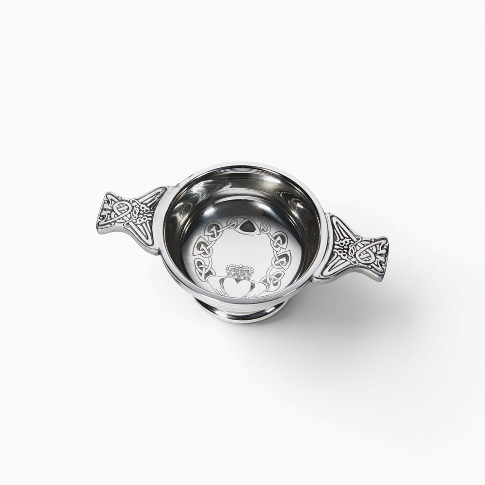 Claddagh Small Pewter Quaich Claddagh Small Pewter Quaich
