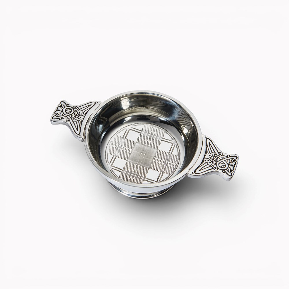Tartan Standard Pewter Quaich