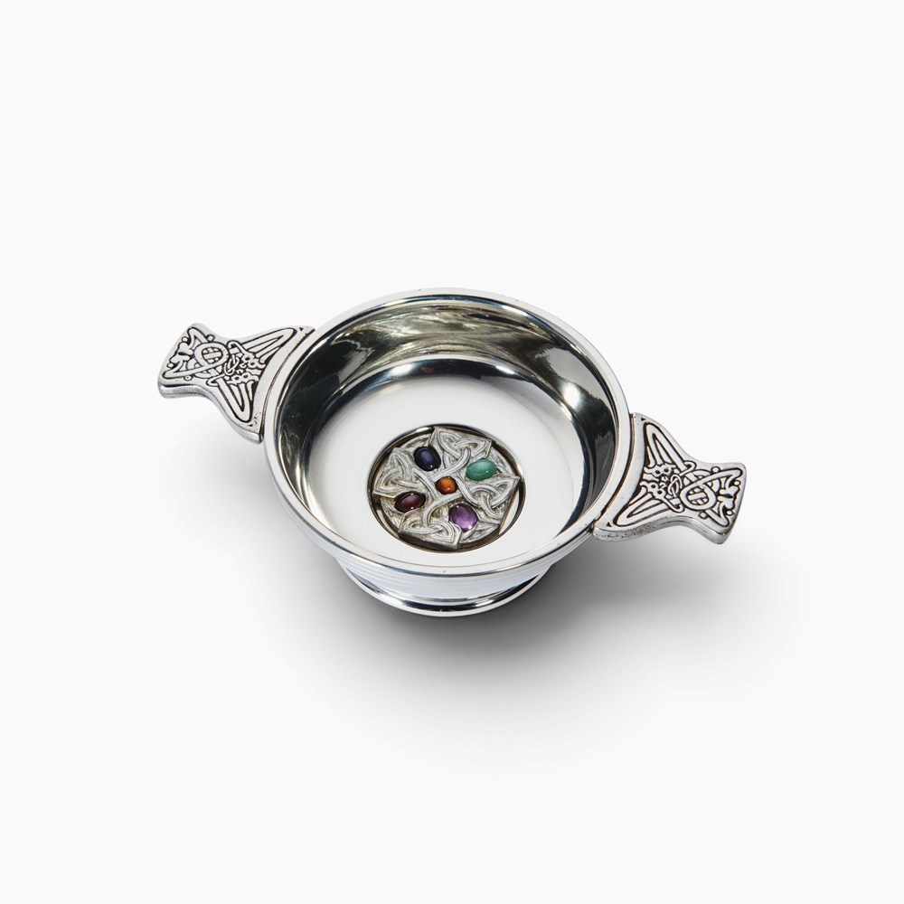 Gem Cross Standard Pewter Quaich Gem Cross Standard Pewter Quaich
