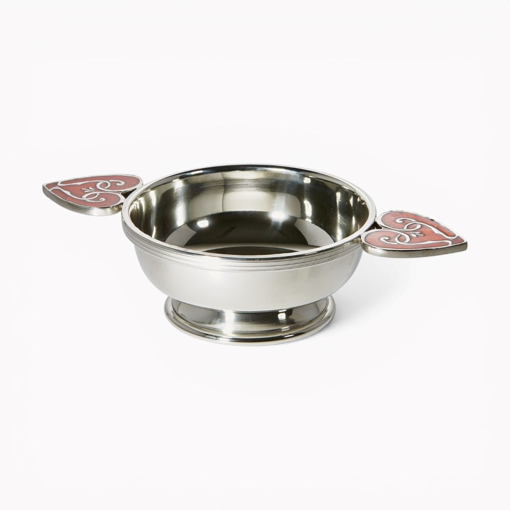 Extra Large Red Heart Of The Highlands Quaich Extra Large Red Heart Of The Highlands Quaich
