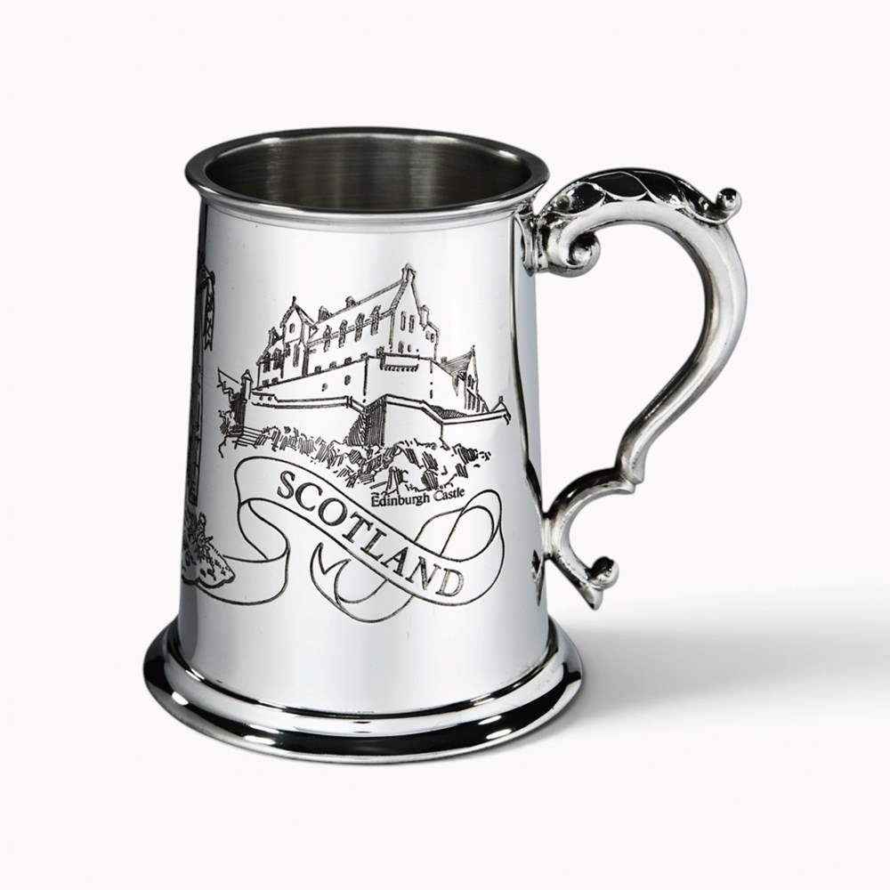 Scotland One Pint Pewter Tankard Scotland One Pint Pewter Tankard