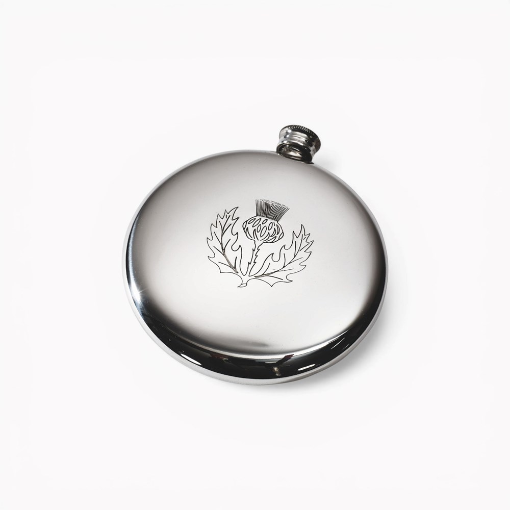Thistle Pewter Sporran Flask