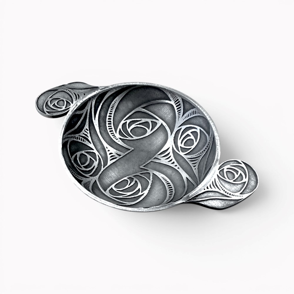 Mackintosh Cast 3" Pewter Quaich Auld Lang Syne Cast Quaich