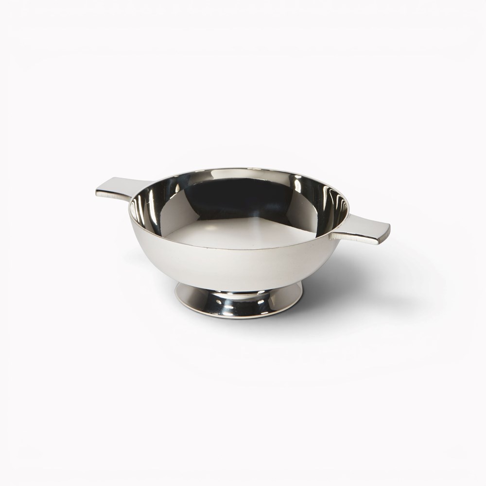 Small Silver Plated Plain Quaich