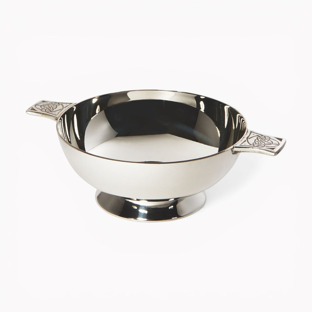 Small Silver Plated Celtic Quaich Small Silver Plated Celtic Quaich