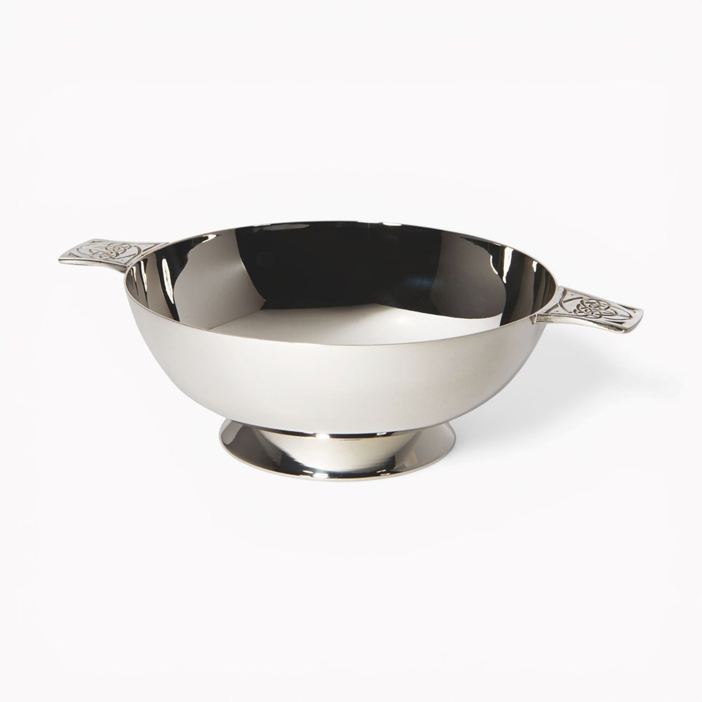 Silver Plated 4" Celtic  Quaich