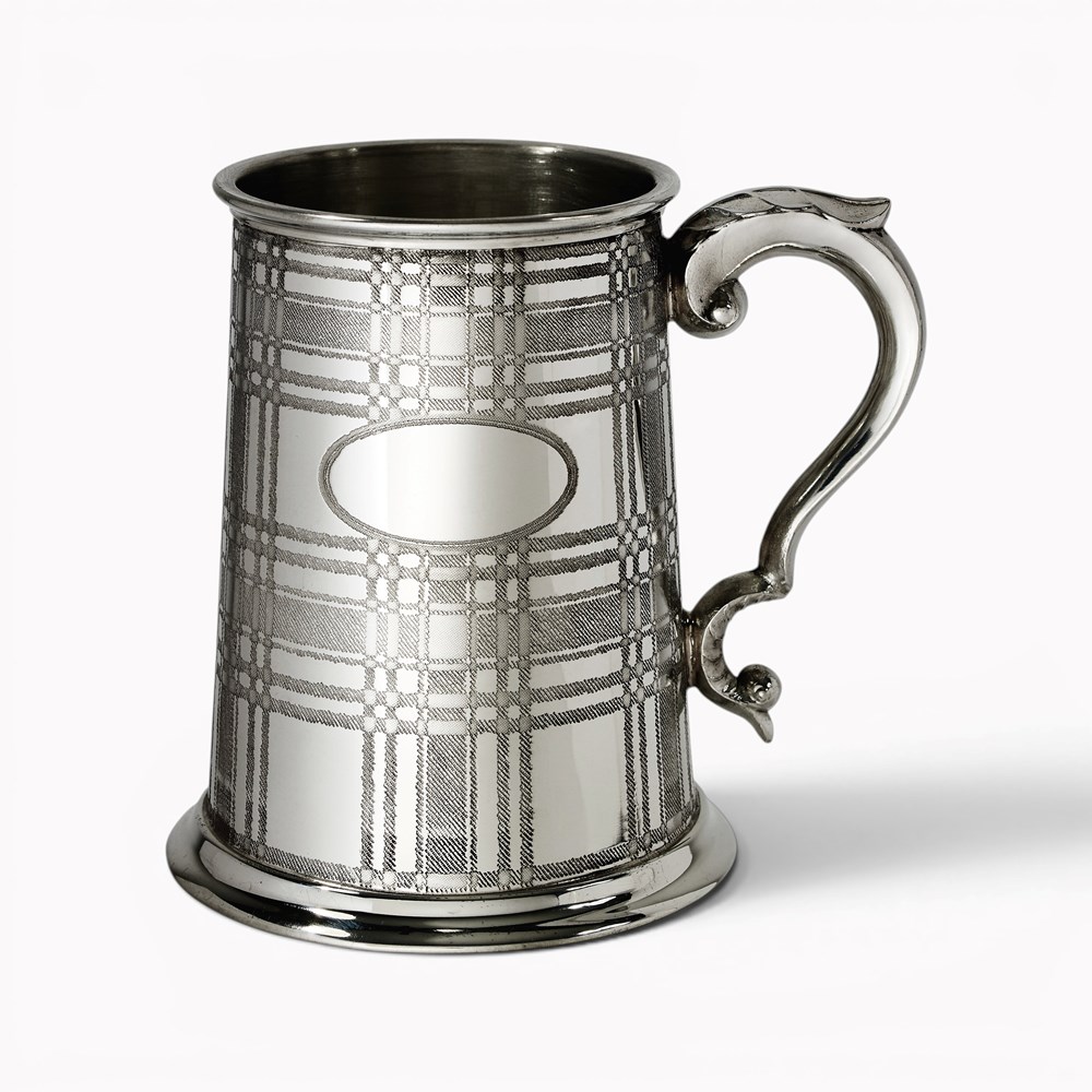 Tartan Pewter Tankard Tartan Pewter Tankard