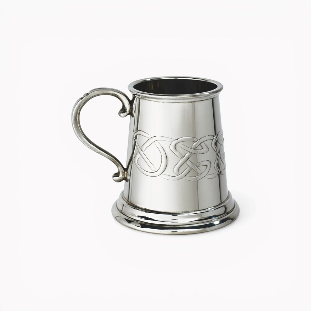 Embossed Celtic Band Pewter Baby Mug Embossed Celtic Band Pewter Baby Mug