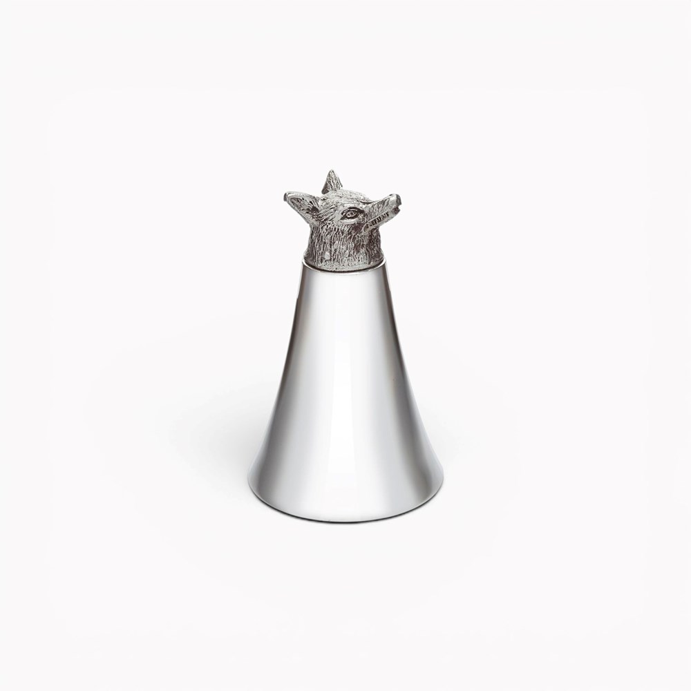 Fox Head 5oz Pewter Jigger Cup Fox Head 5oz Pewter Jigger Cup