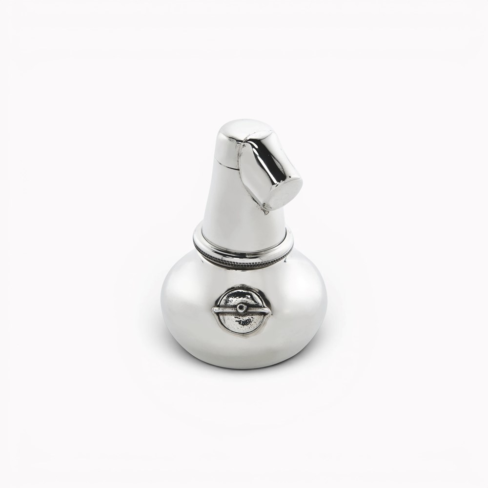 Small Pewter Pot Still Flask Small Pewter Pot Still Flask