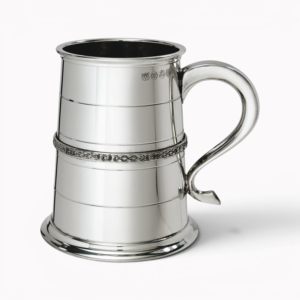 Single Celtic Band One Pint Pewter Tankard Single Celtic Band One Pint Pewter Tankard