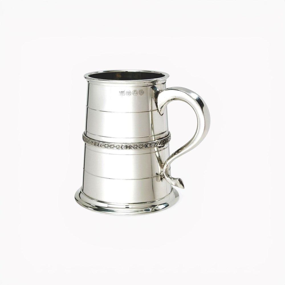 Single Celtic Band One Pint Pewter Tankard Single Celtic Band One Pint Pewter Tankard