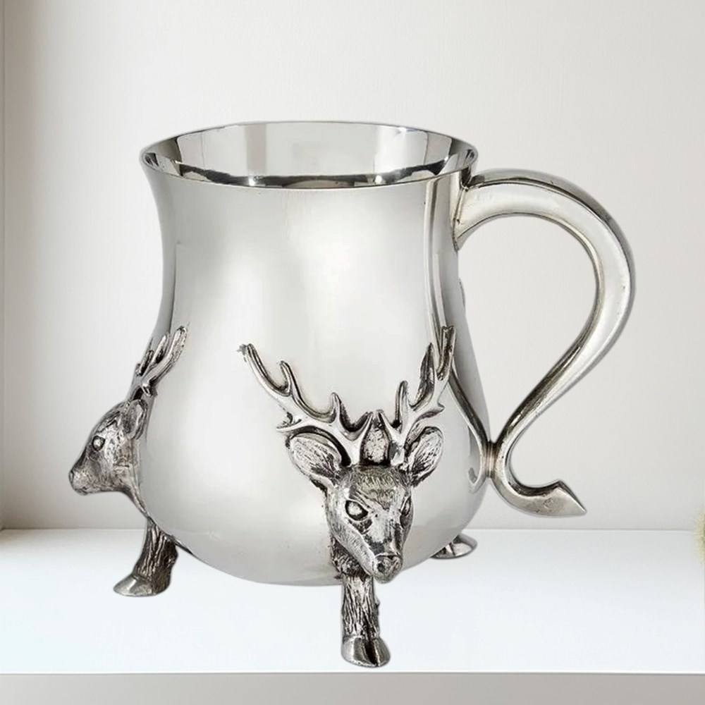 Reindeer Feet One Pint Pewter Tankard | Christmas Gift Reindeer christmas mug