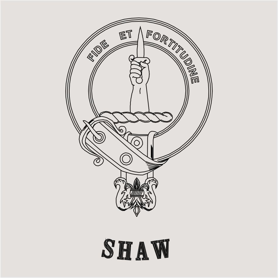 Clan crest Shaw Choose your Product Clan crest Shaw Choose your Product