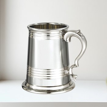 X Range One Pint Worcester Part Satin Pewter Tankard