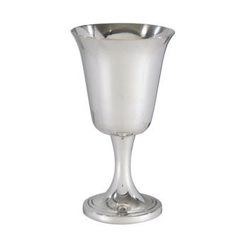Large Pewter Bell Goblet