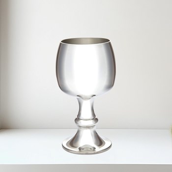 Tulip Pewter Goblet