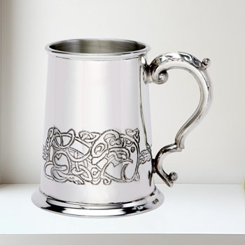 Celtic Dragon One Pint Pewter Tankard