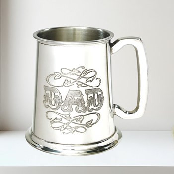 Dad One Pint Pewter Tankard