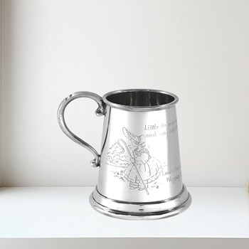 Little Bo Peep Quarter Pint Pewter Baby Mug