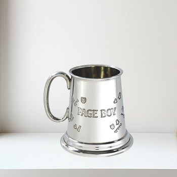 Page Boy Quarter Pint Pewter Baby Mug