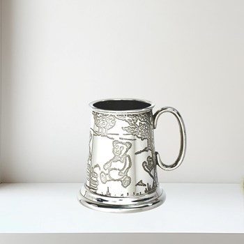 Teddy Bears Picnic Pewter Quarter Pint Baby Mug