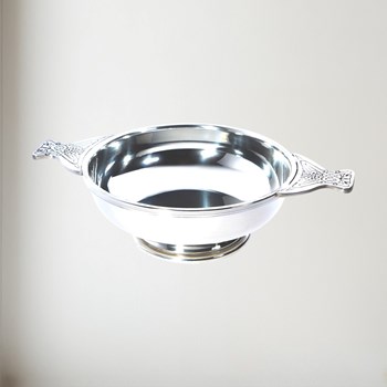 Eight Inch Pewter Quaich