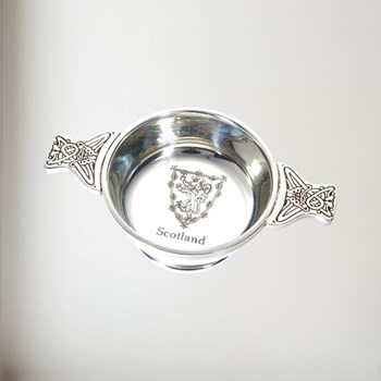 Standard Lion Of Scotland Pewter Quaich