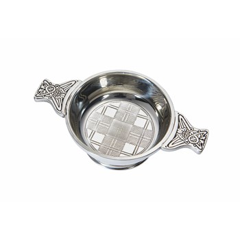 Standard Tartan Pewter Quaich