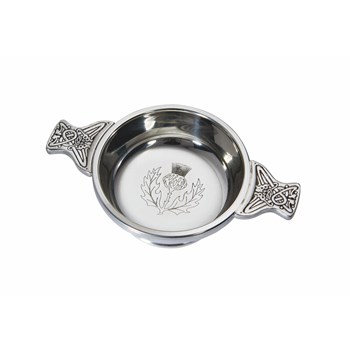Standard Thistle Pewter Quaich