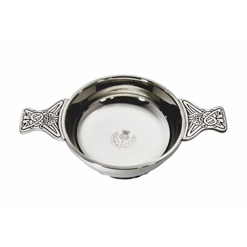 Extra Large Thistle Pewter Quaich
