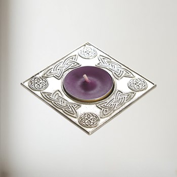Square Celtic T-Lite Candle Holder