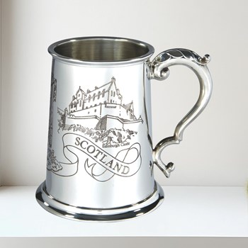 Scotland One Pint Pewter Tankard