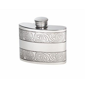 2oz Kells Kidney Pewter Kidney Hip Flask