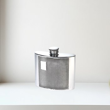 4oz Barley Pewter Kidney Hipflask
