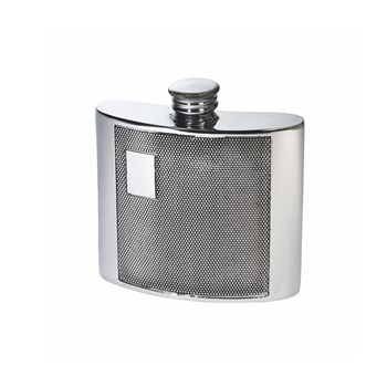 4oz Barley Pewter Kidney Hipflask