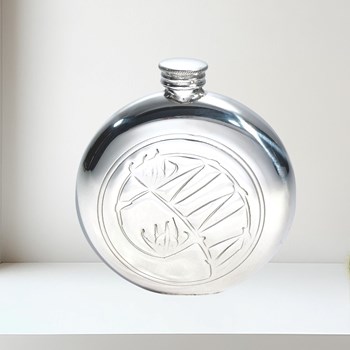 Knox 6oz Round Pewter Flask