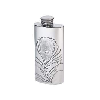 2oz Peacock Pewter Purse Flask