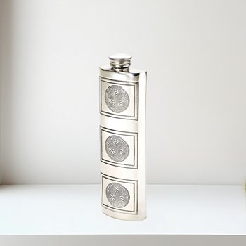 3oz Kells Pewter Purse Flask